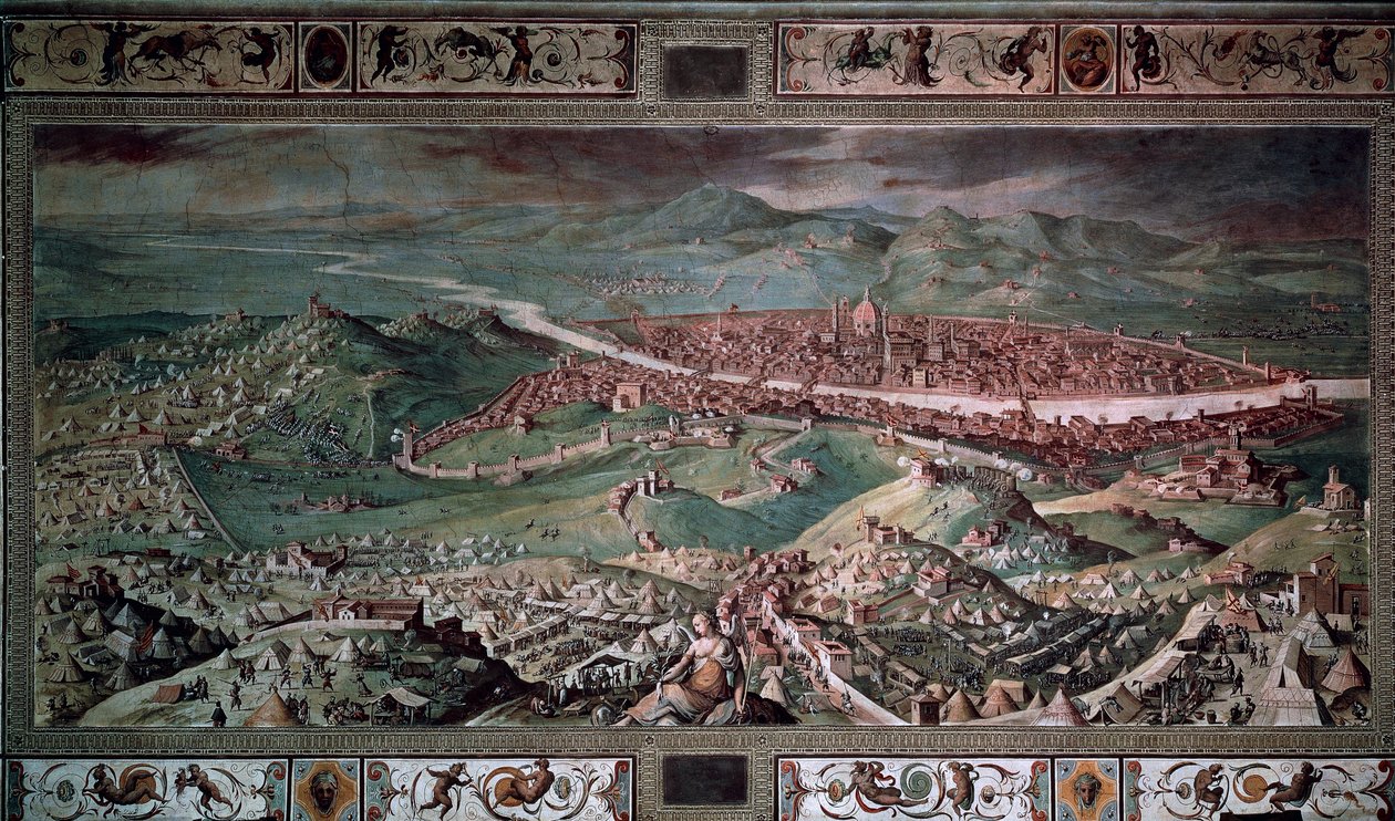 Beleiring av Firenze av Giorgio Vasari