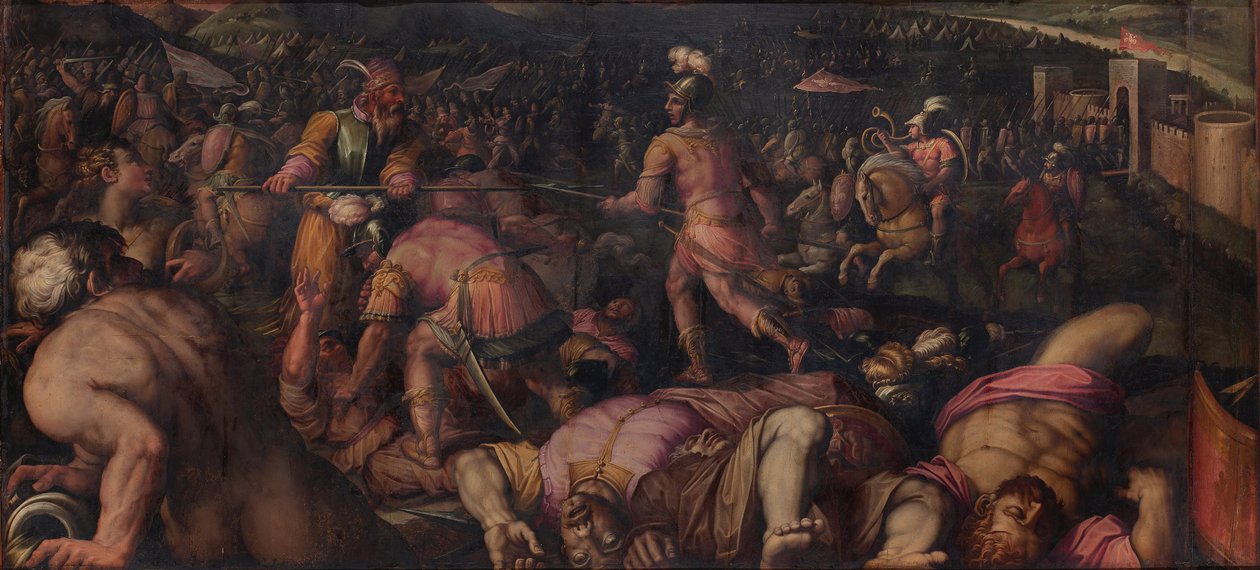 Slaget mot Radagaisus ved Faesulae i 406, 1563-1565 av Giorgio Vasari