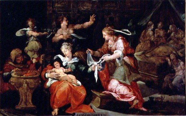 Jomfruens fødsel av Giorgio Vasari