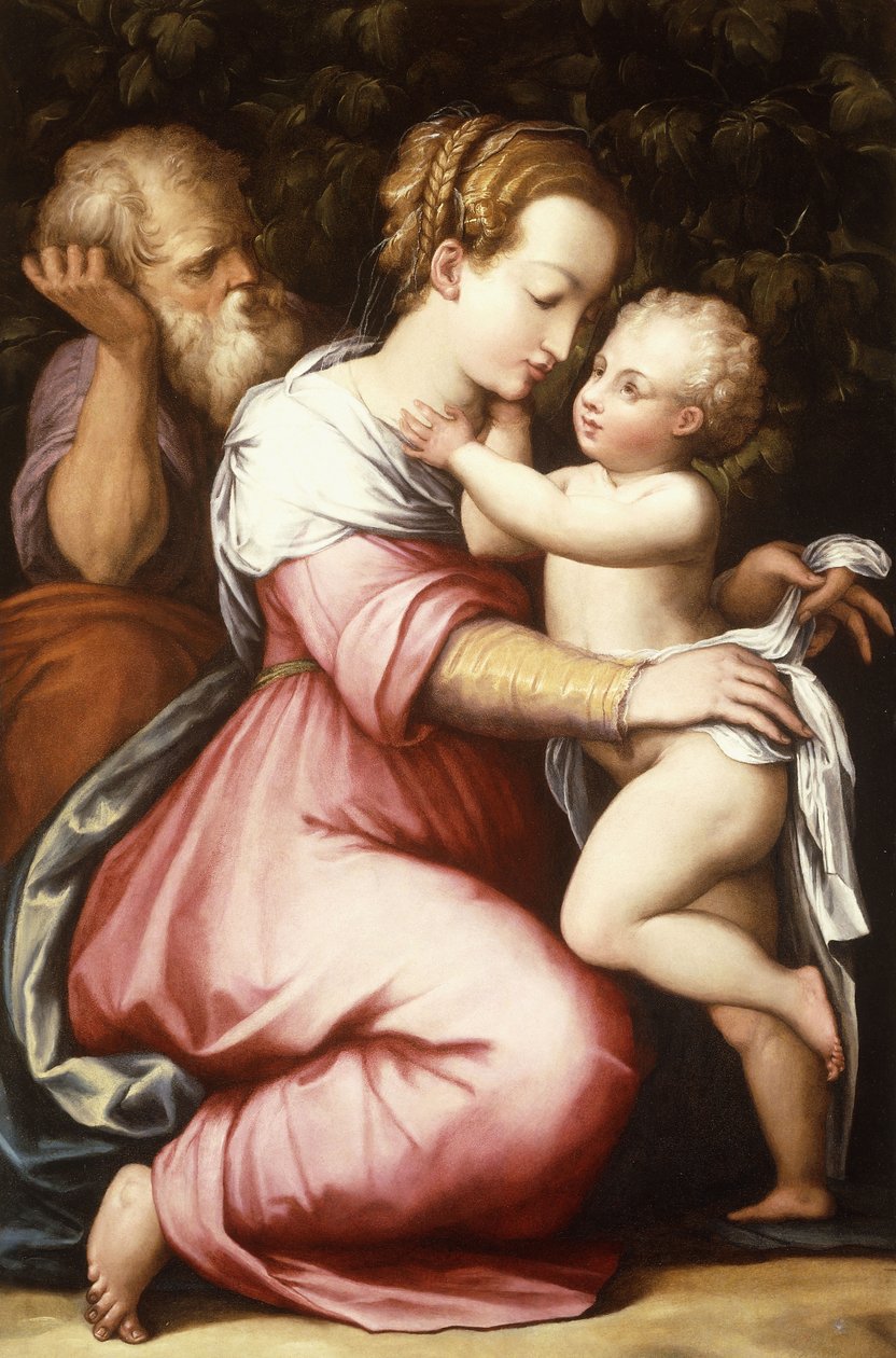 Den hellige familie, 1500-tallet av Giorgio Vasari
