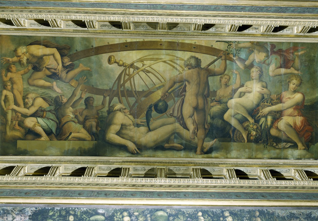 lemlestelsen av Uranus av Saturn av Giorgio Vasari