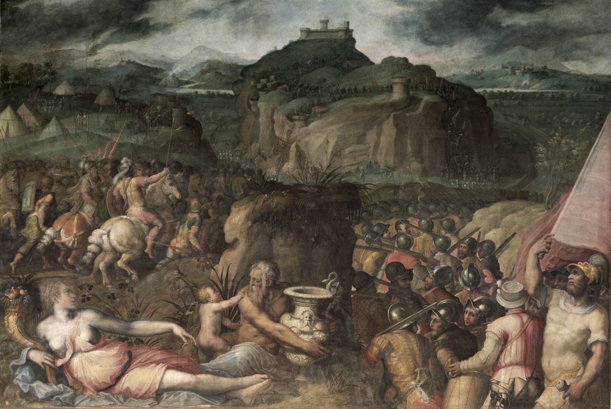 Beleiringen av San Leo (fresko) av Giorgio Vasari