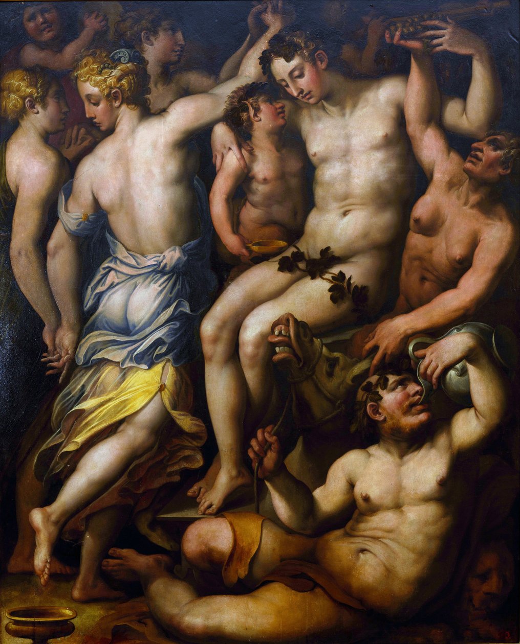 Triumfen til Bacchus par Vasari, Giorgio (1511-1574). Olje på tre, slutten av 1560-årene, State A. Radishchev Art Museum, Saratov av Giorgio Vasari