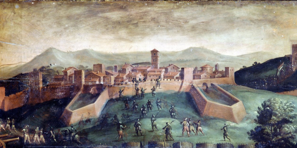Erobringen av Casole, Italia av Giorgio Vasari