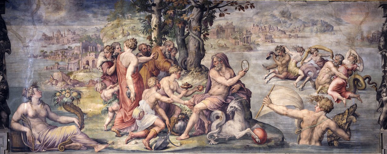 De første fruktene fra jorden ble tilbudt Saturn, 1655-1657 av Giorgio Vasari