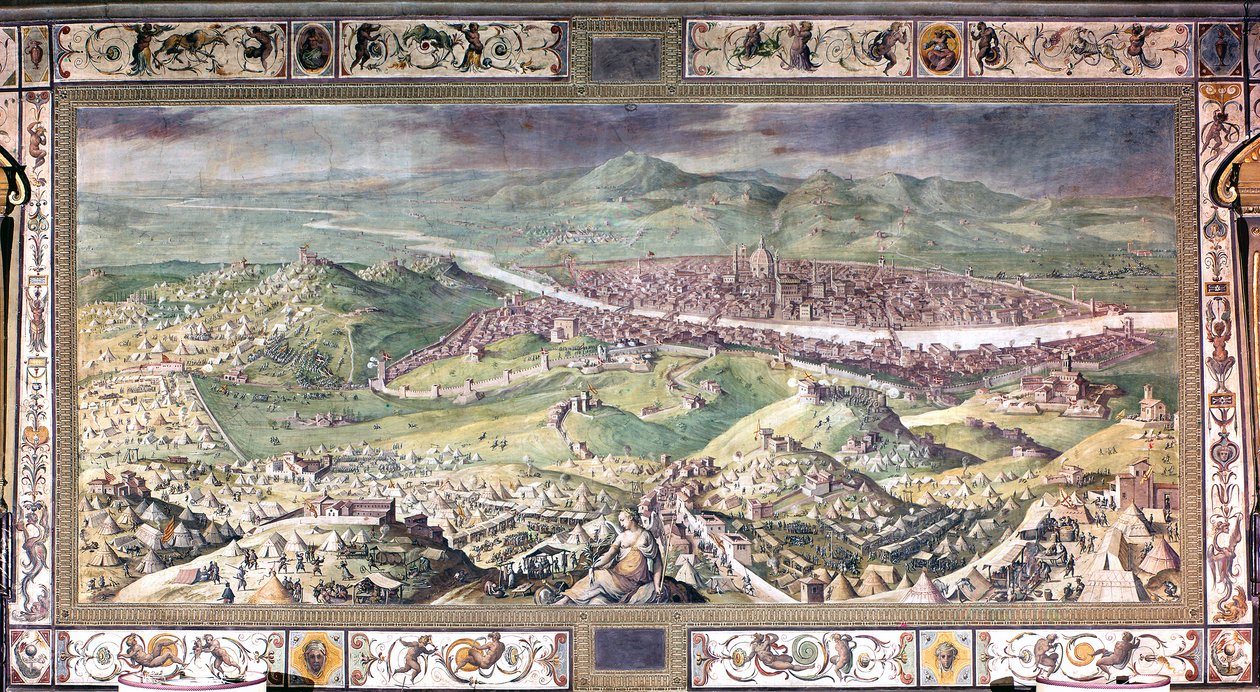 Beleiringen av Firenze i 1530 av Giorgio Vasari