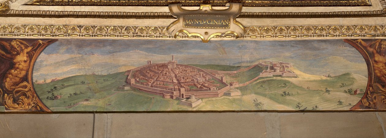 Utsikt over Lucignano, 1557-1558 av Giorgio Vasari
