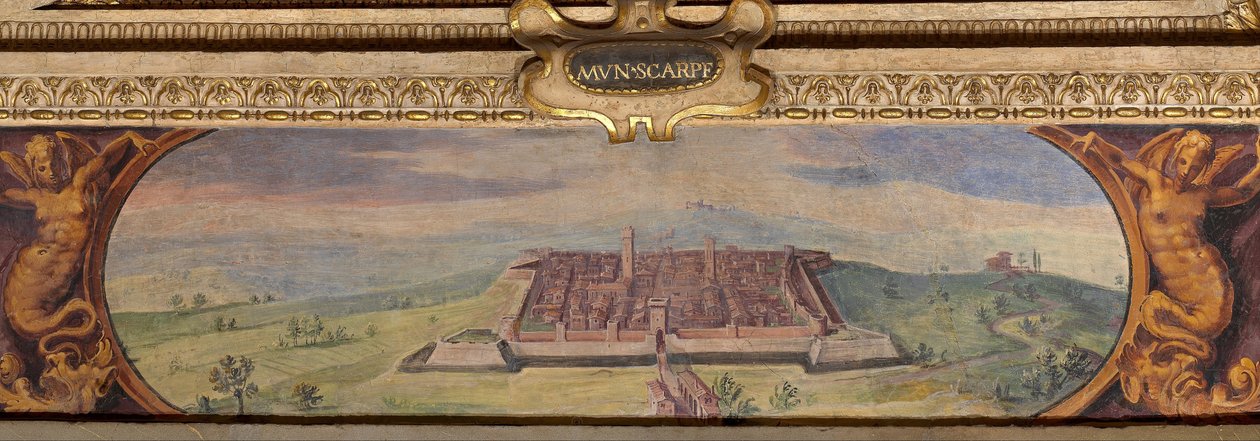 Utsikt over Scarperia, 1557-1558 av Giorgio Vasari