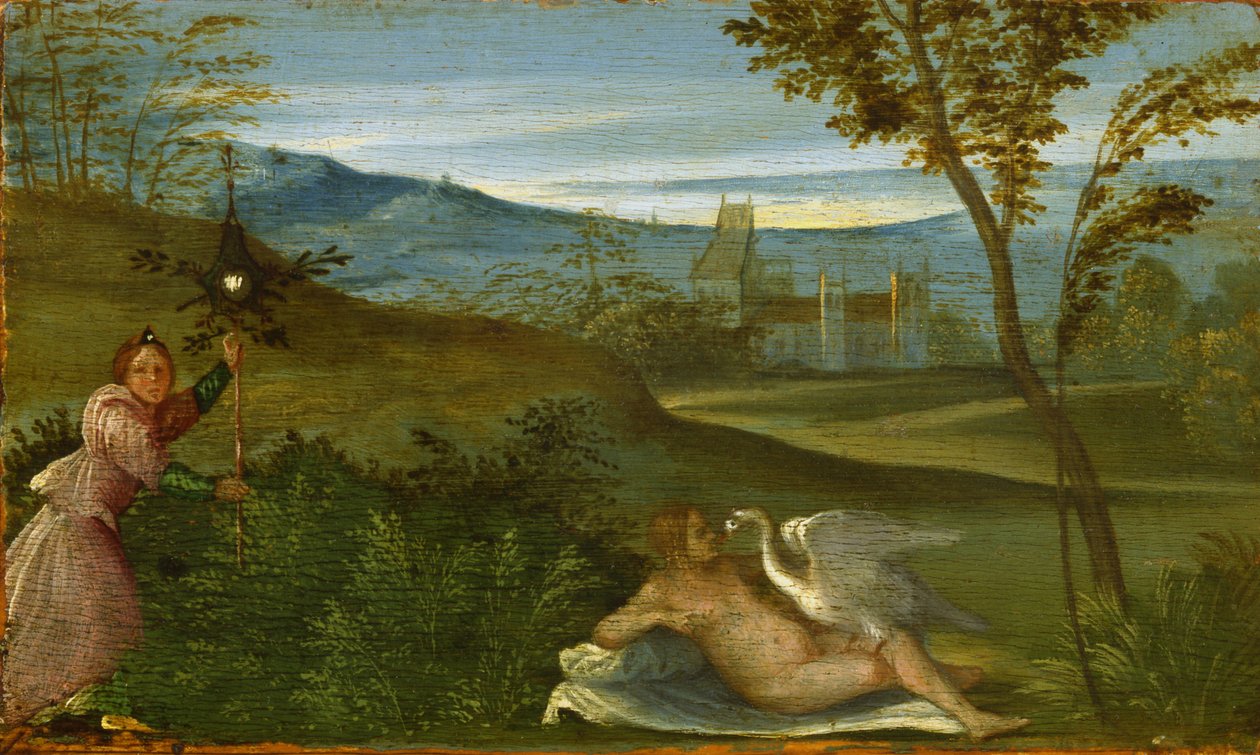 Leda og svanen, ca. 1500 av Giorgione da Castelfranco