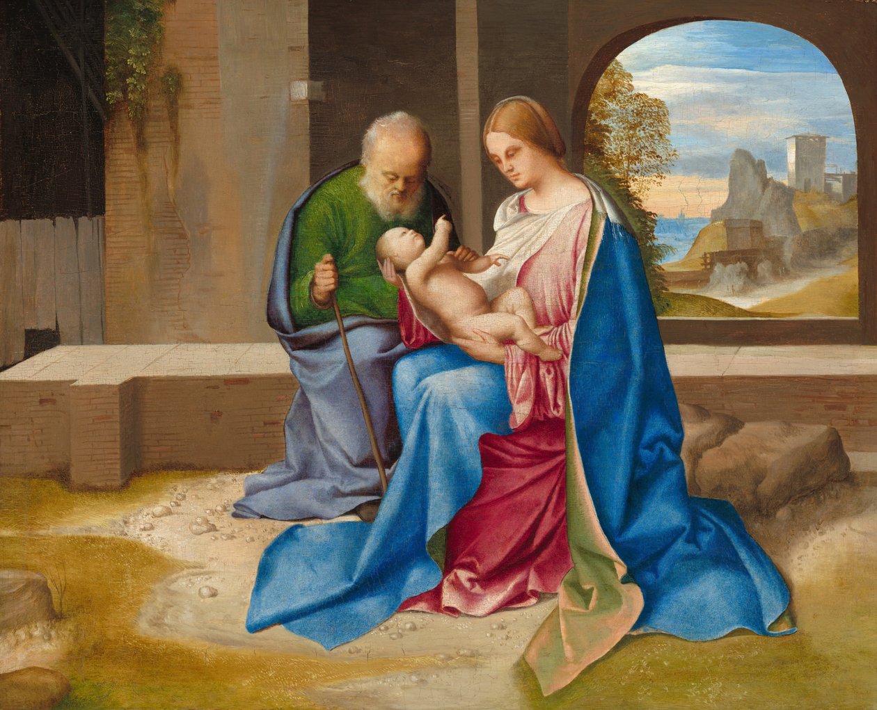 Den hellige familie av Giorgione