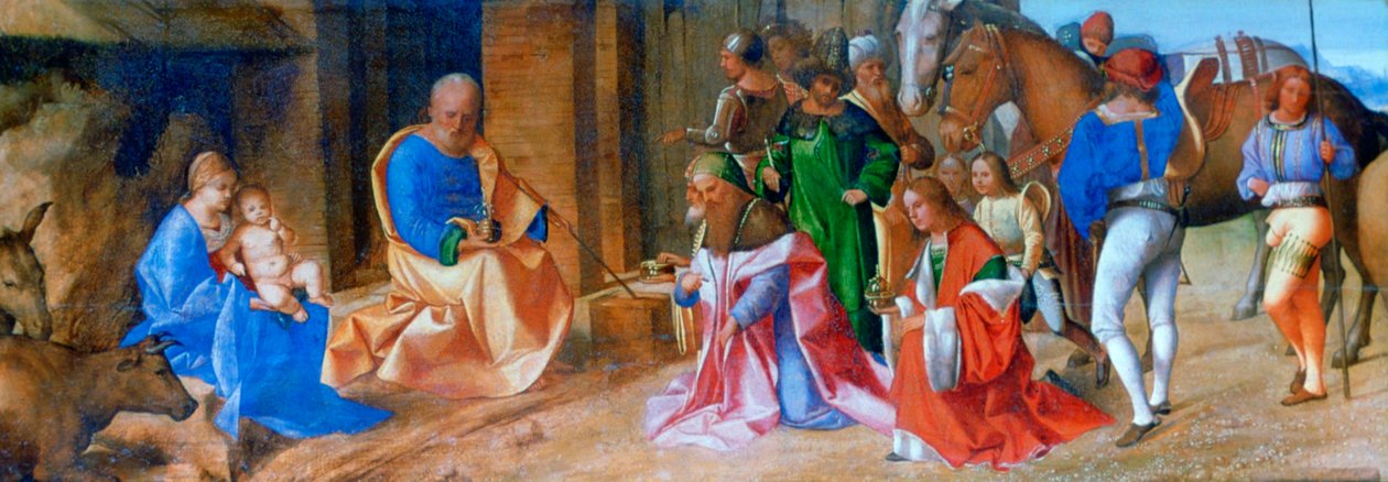 Tilbedelse av magi, 1506-1507 av Giorgione da Castelfranco