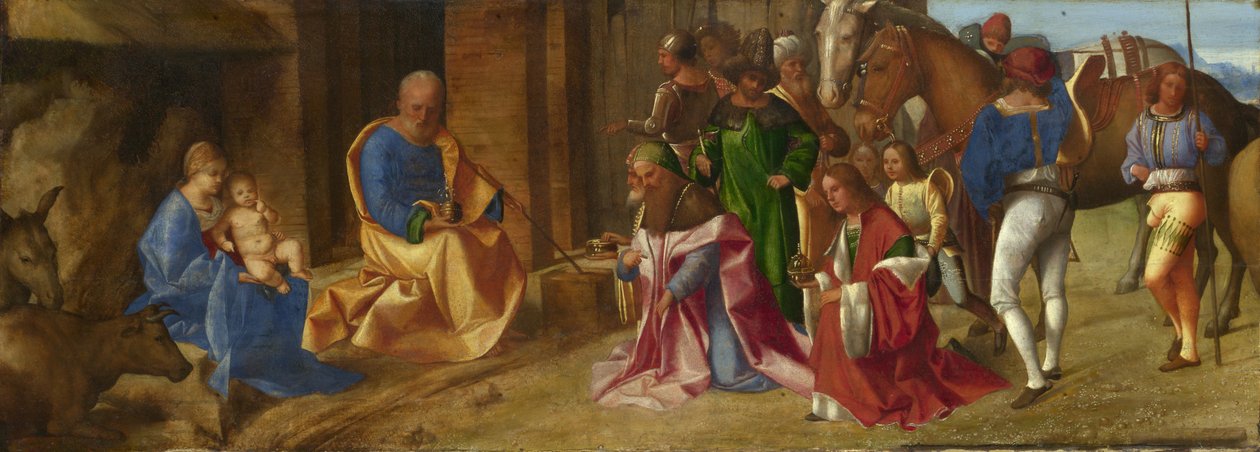 Tilbedelsen av magiene, ca. 1504 av Giorgione da Castelfranco