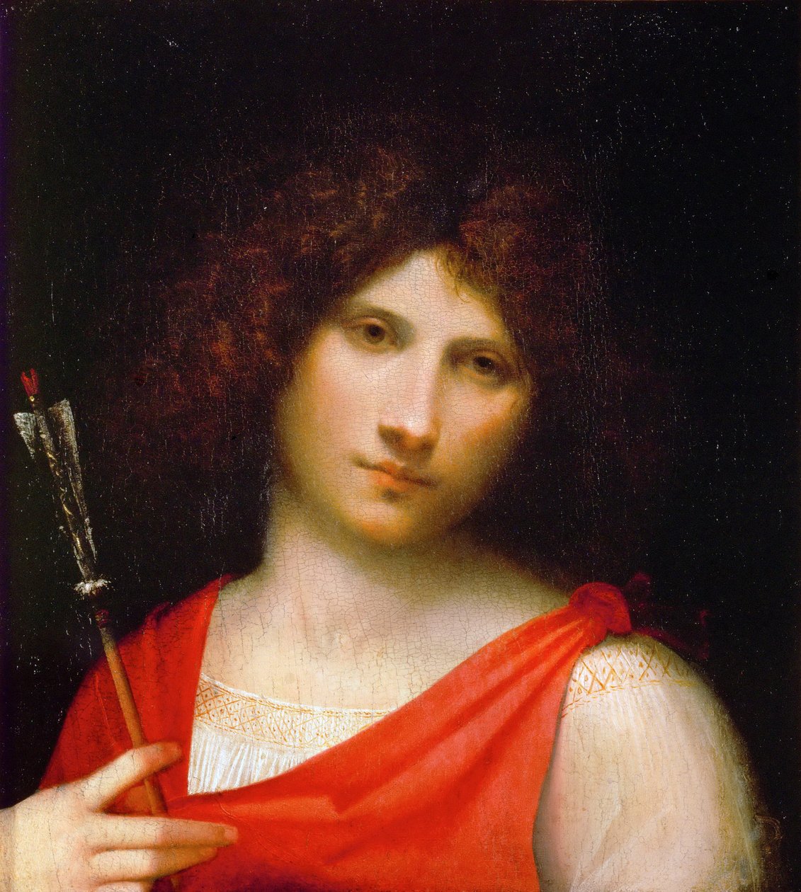 Ung mann med pil, ca. 1505 av Giorgione da Castelfranco