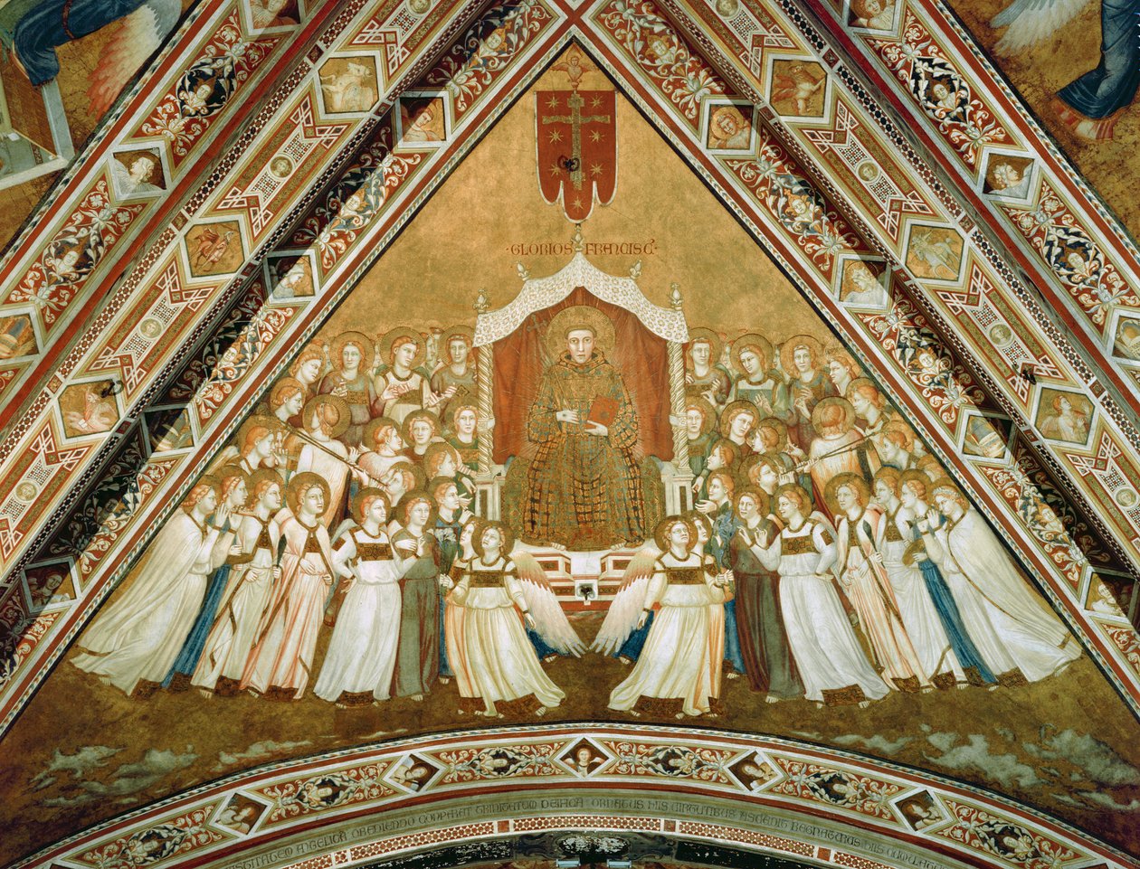 Allegori av St. Frans i herlighet, ca. 1330 av Giotto di Bondone