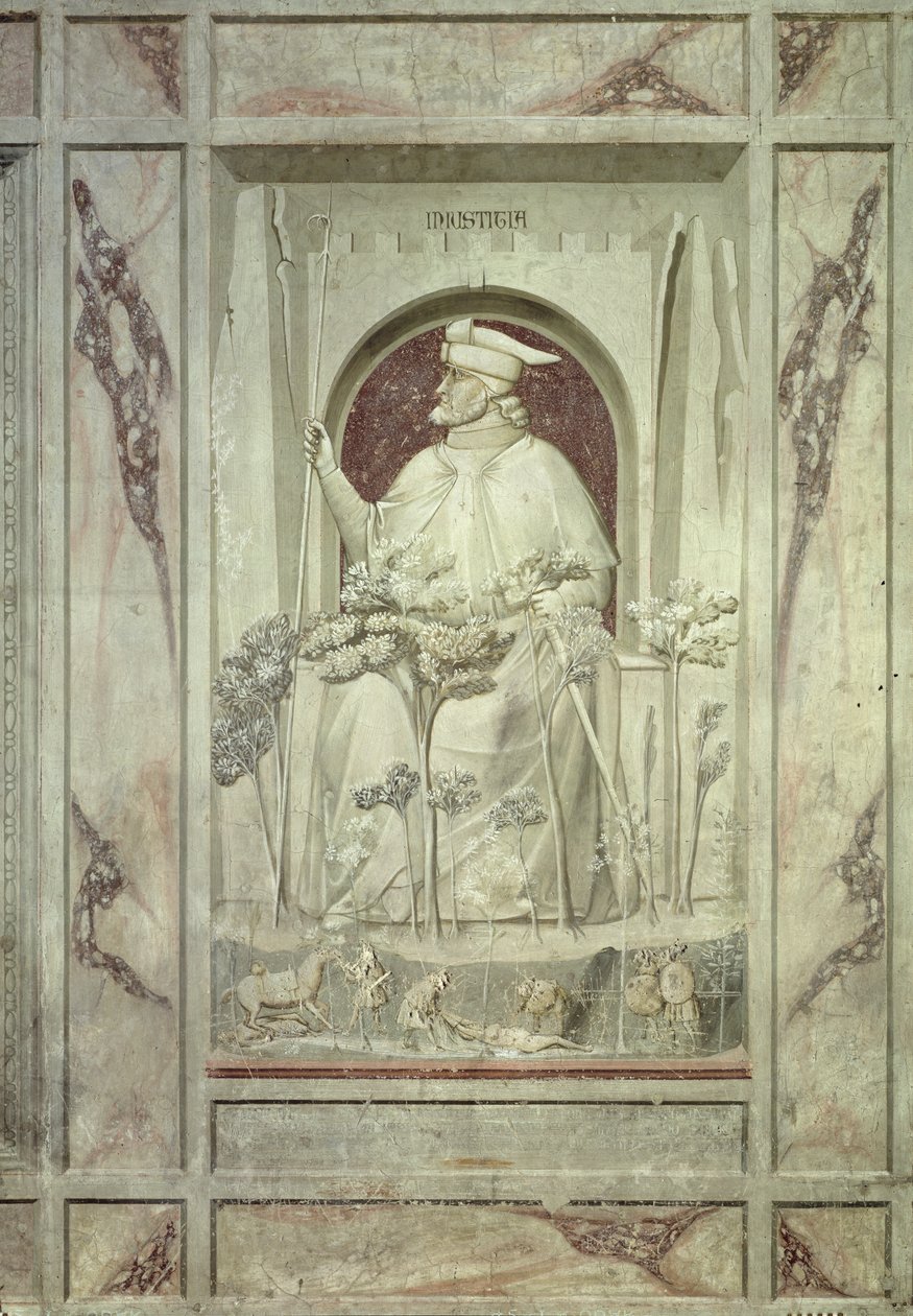 Urettferdighet, c.1305 av Giotto di Bondone