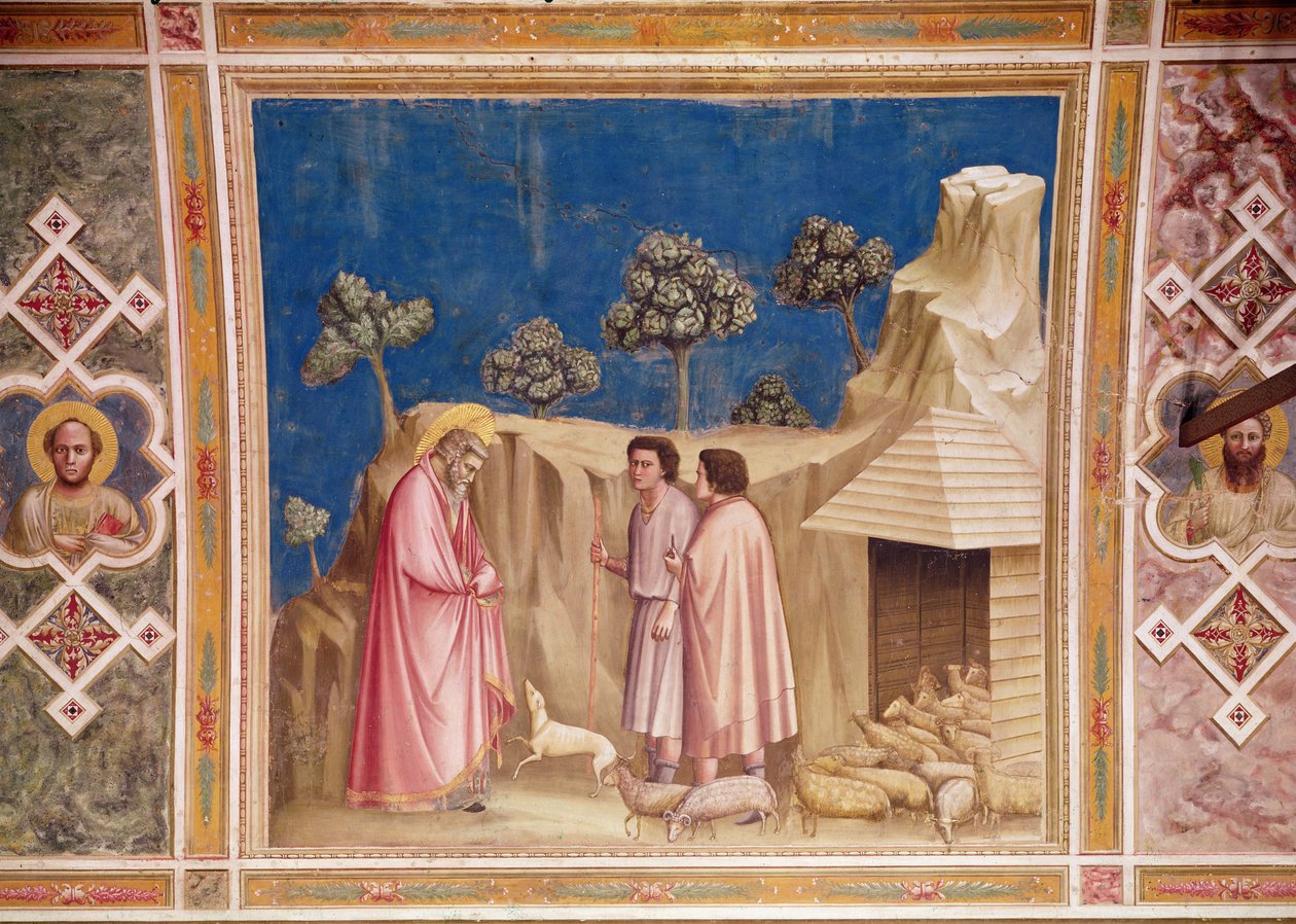 Joachim blant hyrdene, ca. 1305 (se også 165213) av Giotto di Bondone