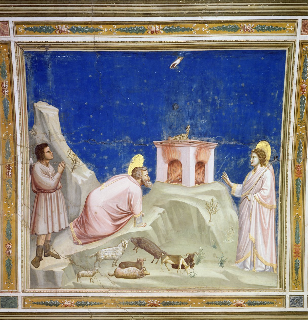 Joachims offer, ca. 1305 av Giotto di Bondone
