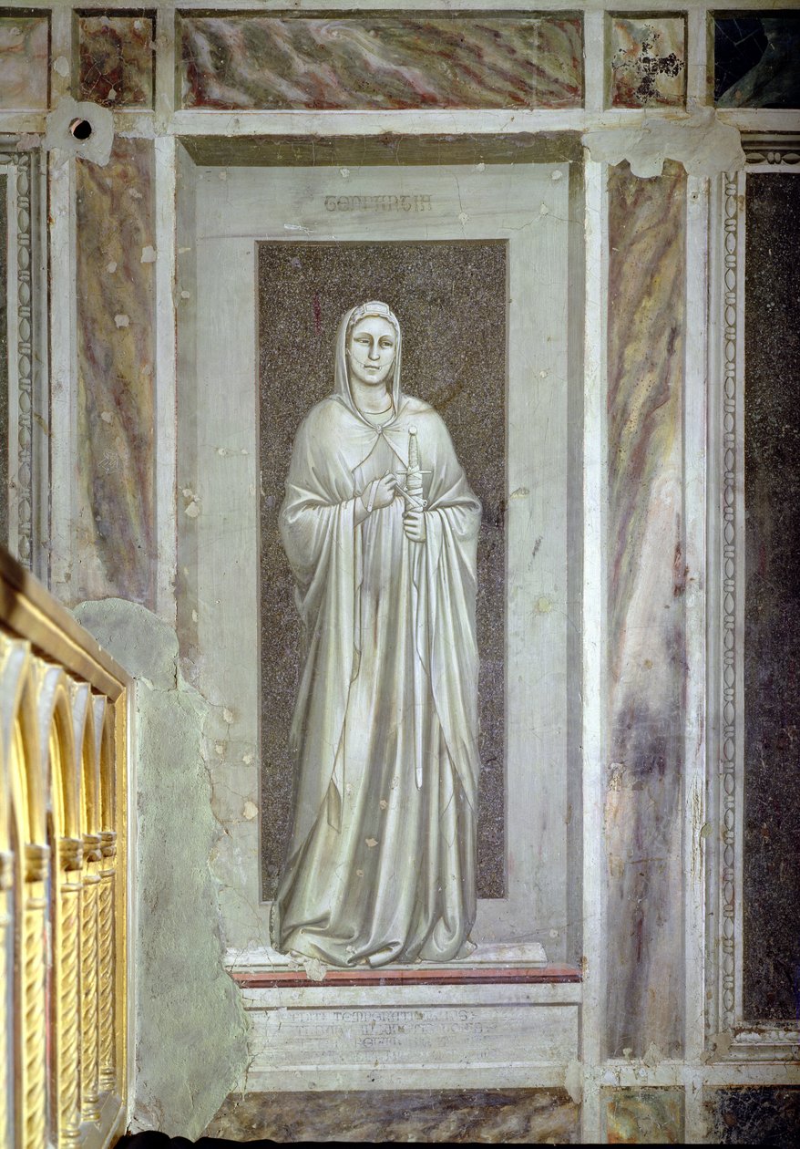 Temperance, ca. 1305 av Giotto di Bondone