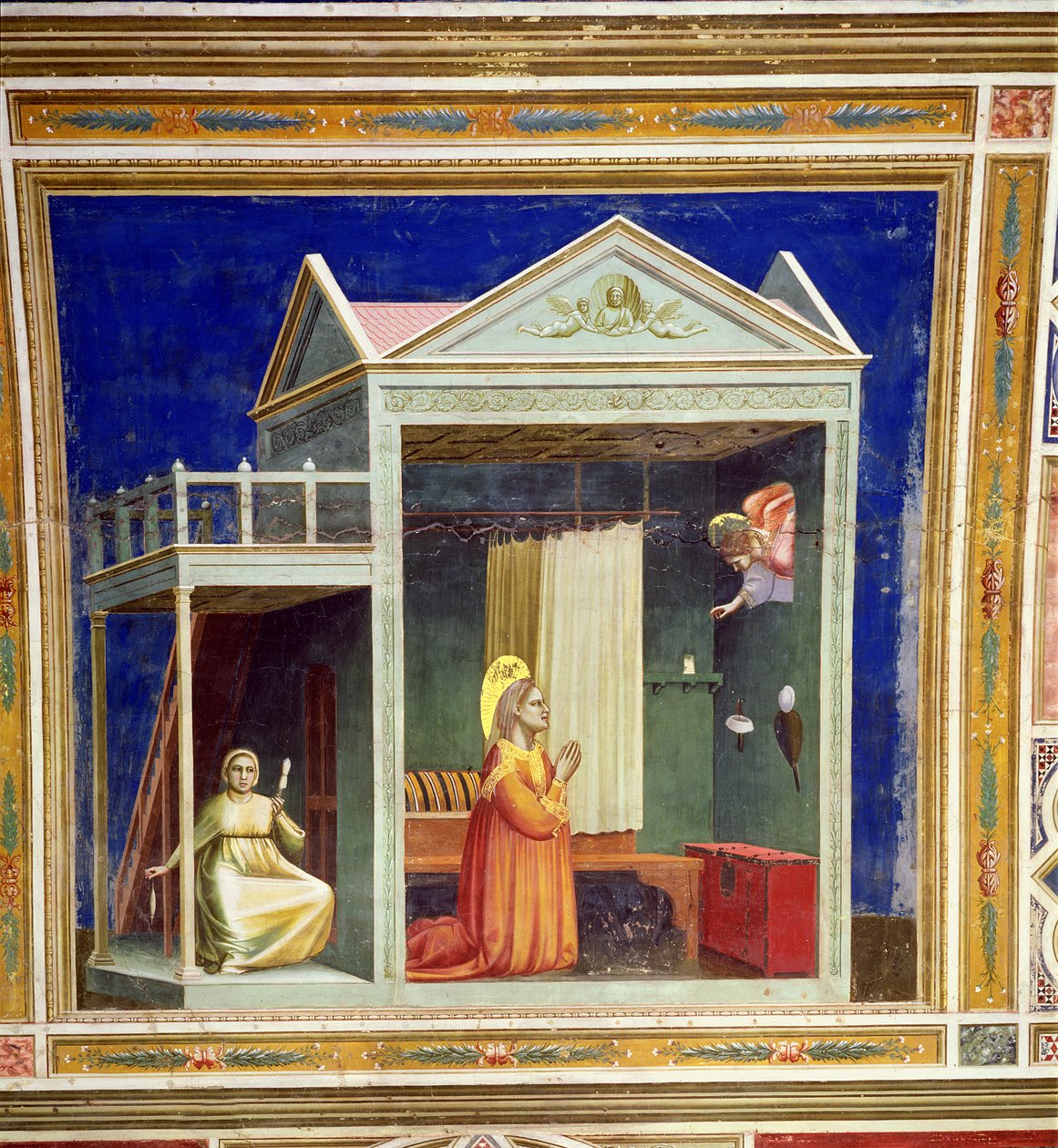 Bebudelsen til St. Anne, ca. 1305 av Giotto di Bondone