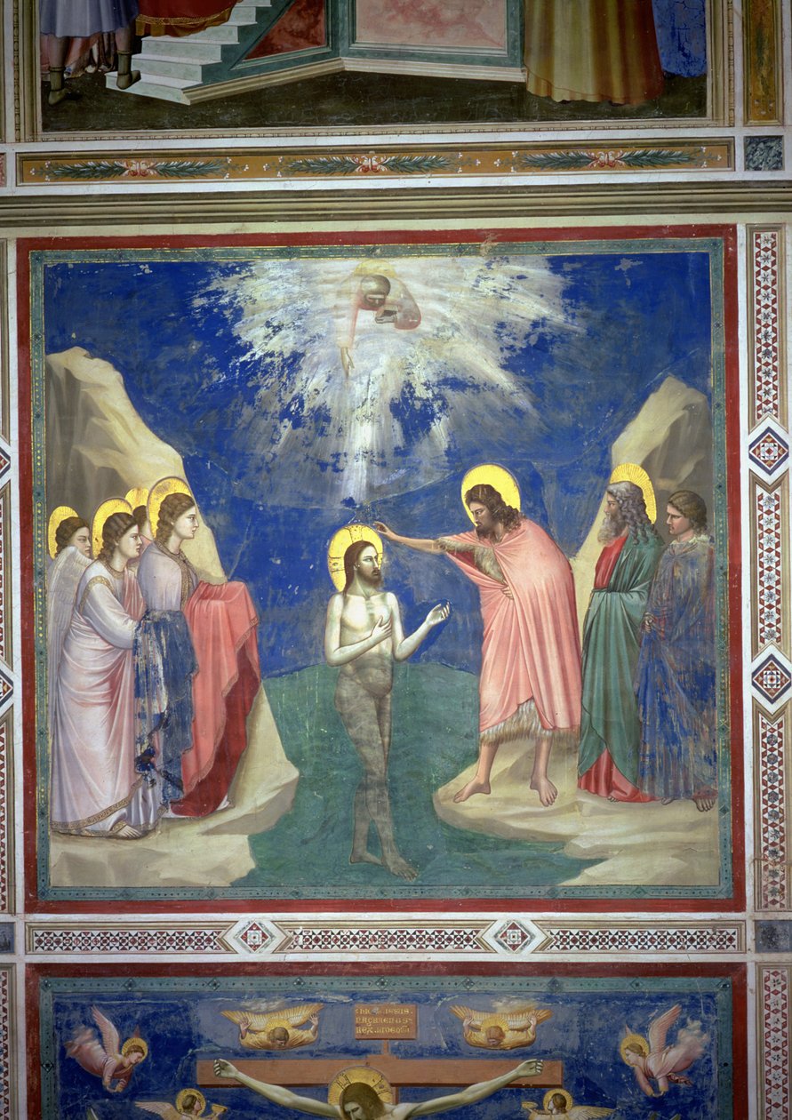 Kristi dåp, ca. 1305 av Giotto di Bondone
