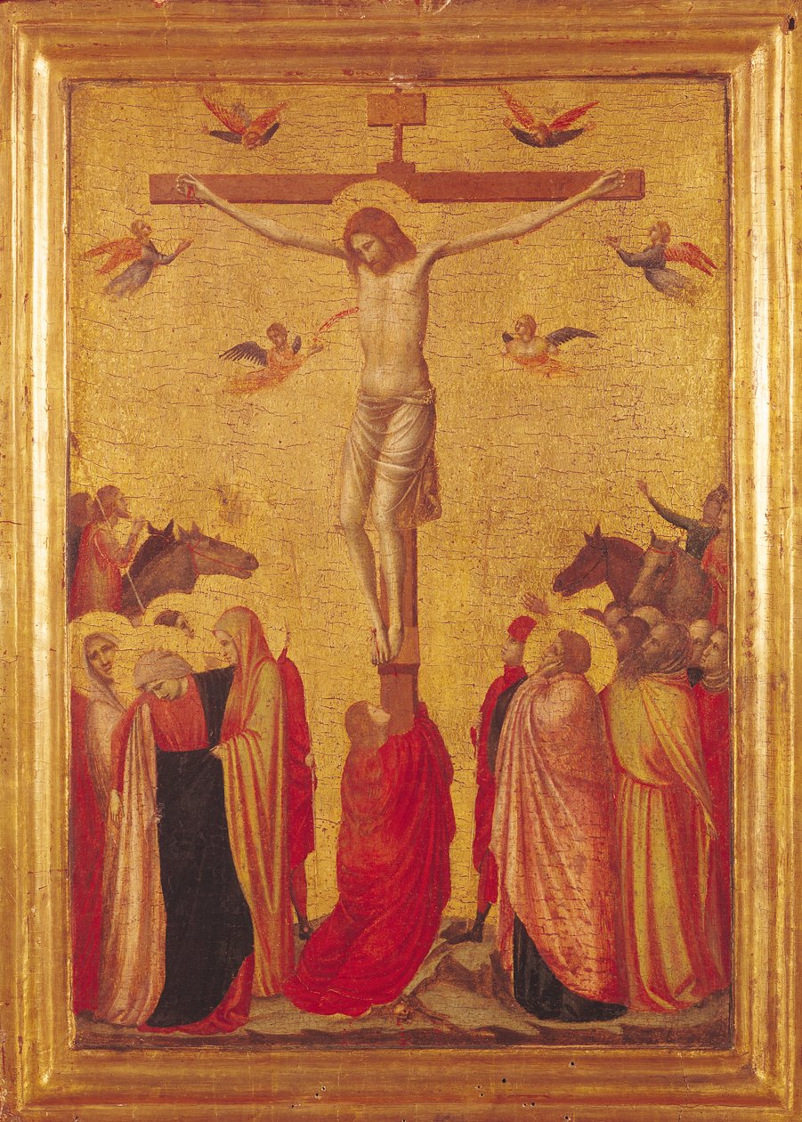 Korsfestelsen (tempera på panel) av Giotto di Bondone