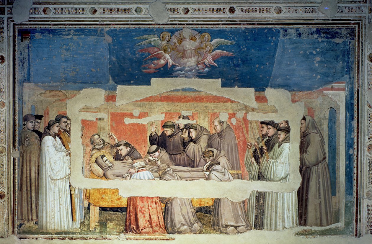 The Death of St. Francis, fra Bardi Chapel av Giotto di Bondone