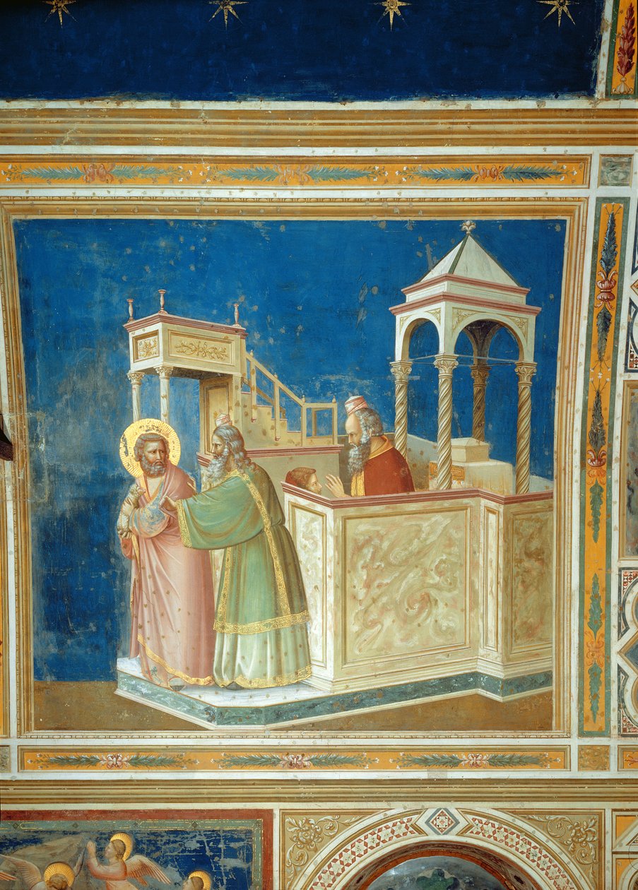 Utvisningen av Joachim fra tempelet, ca. 1305 av Giotto di Bondone