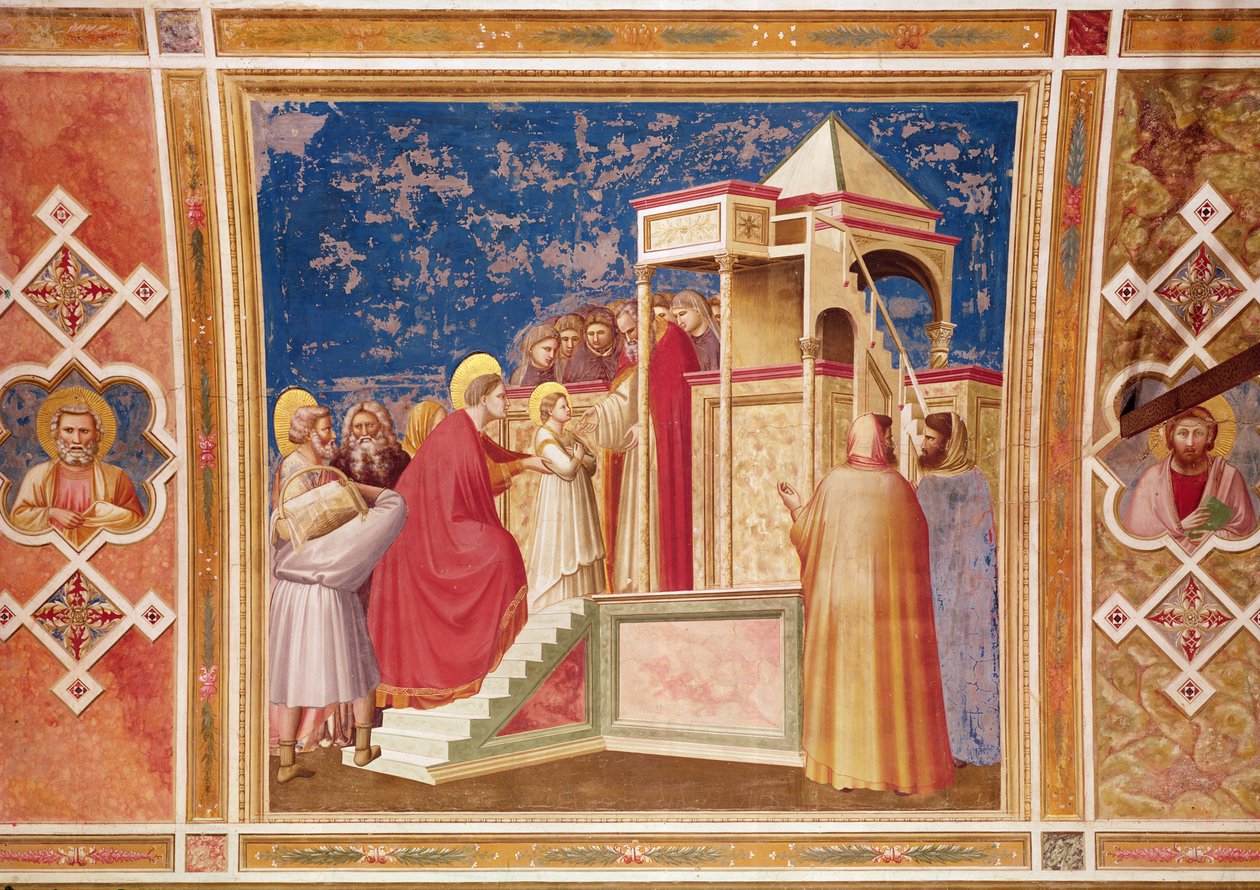 Presentasjonen av jomfruen ved tempelet, ca. 1305 av Giotto di Bondone