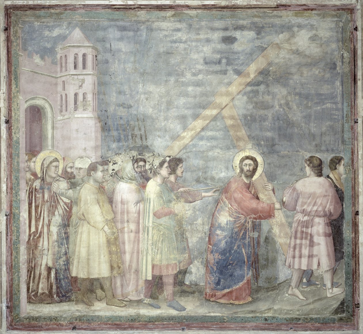 Veien til Golgata, ca. 1305 av Giotto di Bondone