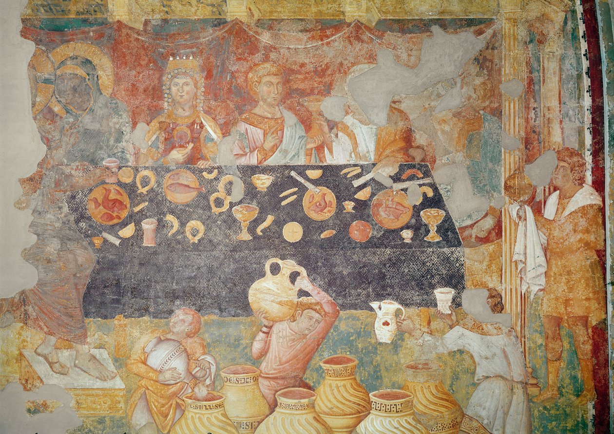 Bryllupet i Cana, 1297-99 av Giotto di Bondone