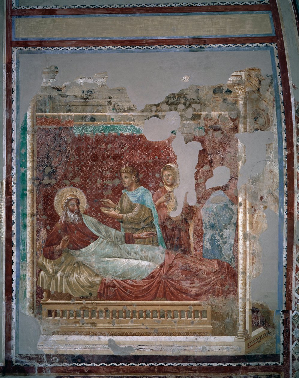 Isak avviser Esau - Fresco av Giotto (c.1266 1337)