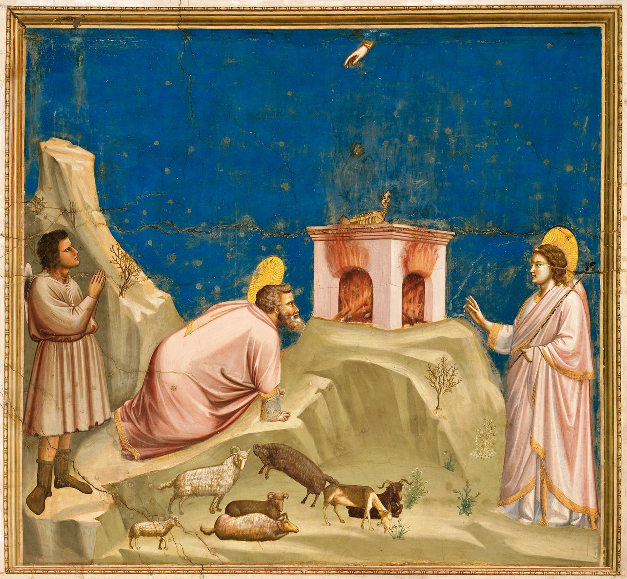 Italia, Padova, Angel annonserer til Joachim at han vil bli far av Giotto (c.1266 1337)
