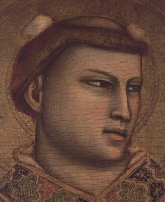 St. Stephen (tempera på panel) (detalj av 66554) av Giotto (c.1266 1337)
