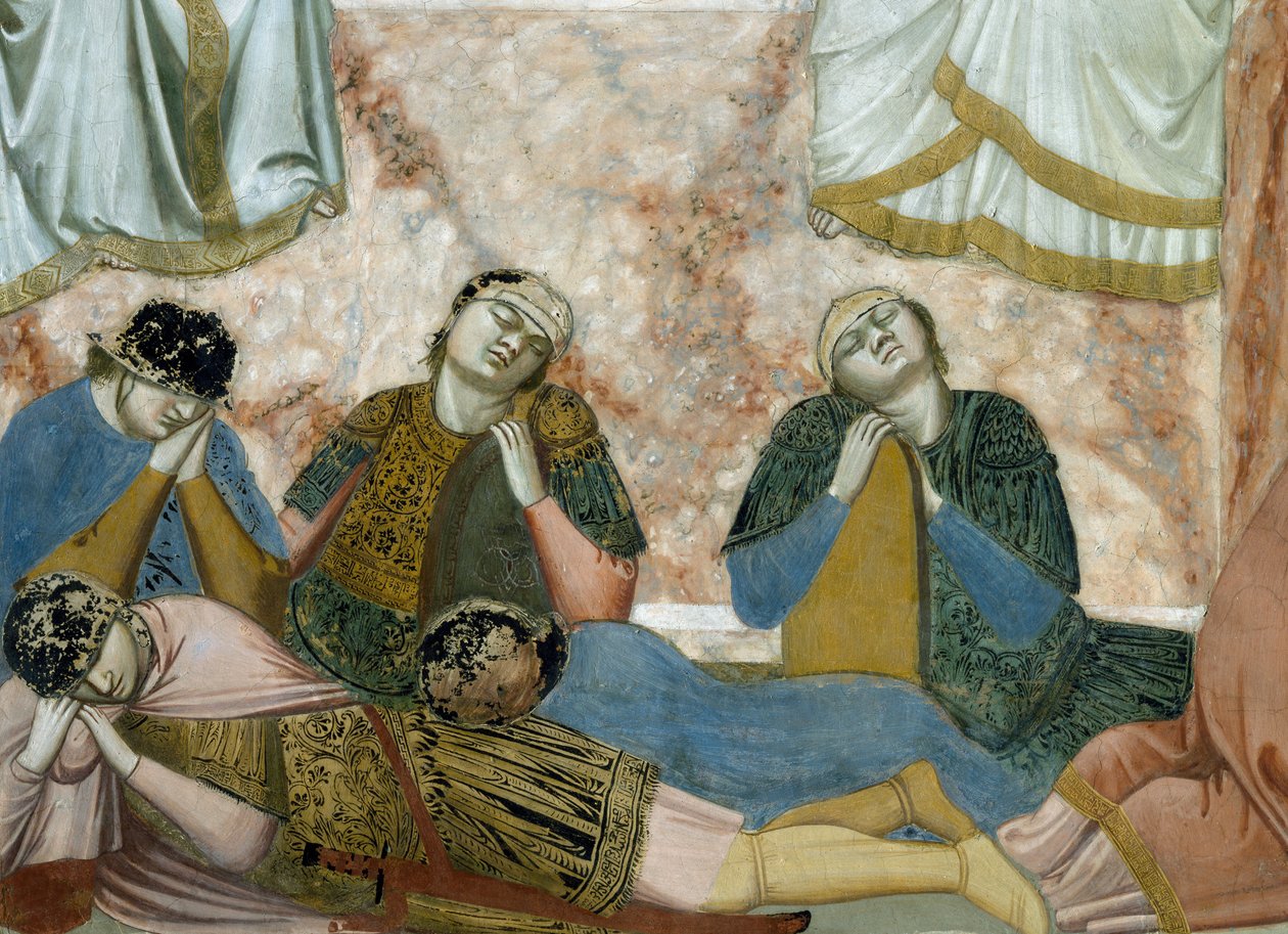 Kristi oppstandelse, detalj fra Kristi liv og lidenskap, av Giotto av Giotto (c.1266 1337)