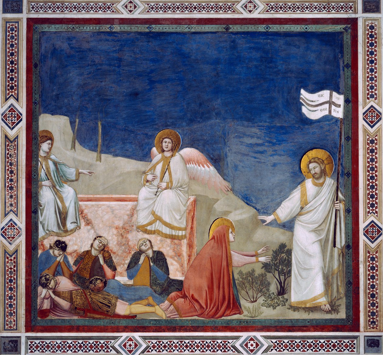 Noli Me Tangere - The Resurrection of Christ, detalj fra Life and Passion of Christ av Giotto (c.1266-1337)