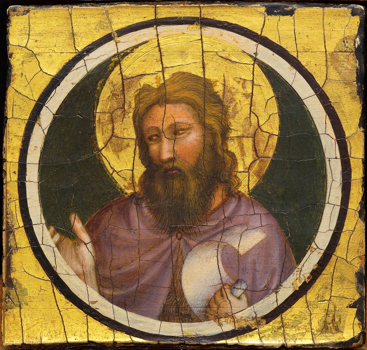 Døperen Johannes av Giotto di Bondone (1266-1377). Tempera på panel, ca 1320, Ente Cassa di Risparmio, Firenze av Giotto (c.1266 1337)