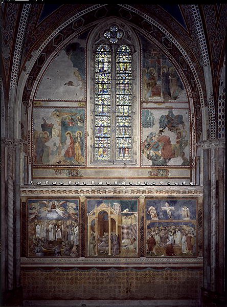 Scener fra Kristi liv og St. Franciskus syklus av Giotto (c.1266-1337)