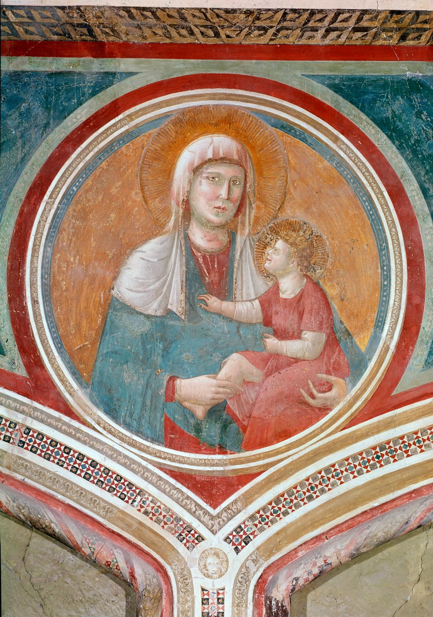 Jomfru og barn (fresco av Giotto (c.1266 1337)