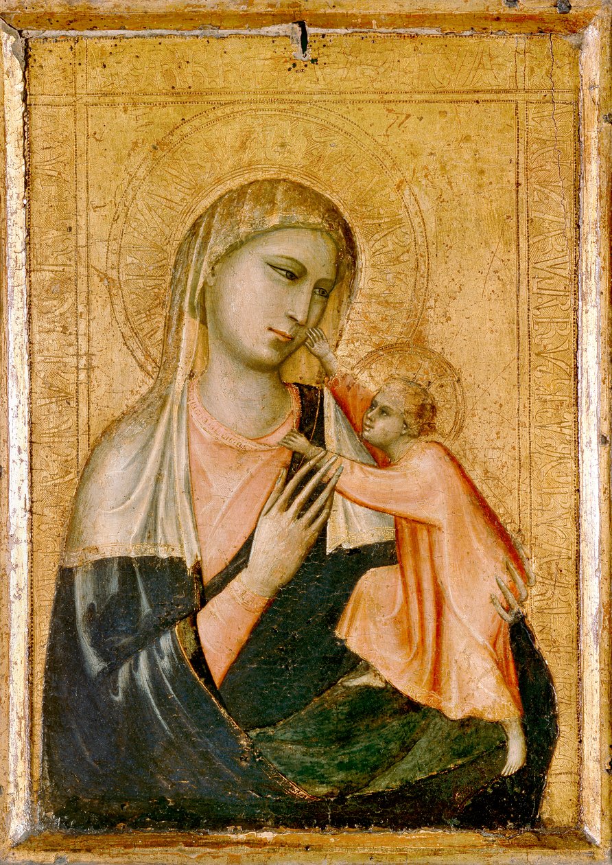 Jomfruen og barnet, c1310 av Giotto