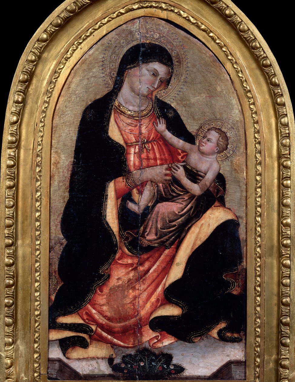 Jomfru og barn, sent på 1200- eller 1300-tallet av Giotto di Bondone