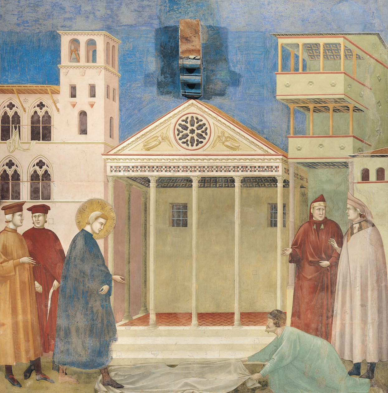 St. Francis hedret av en enkel mann, 1297-99 av Giotto di Bondone
