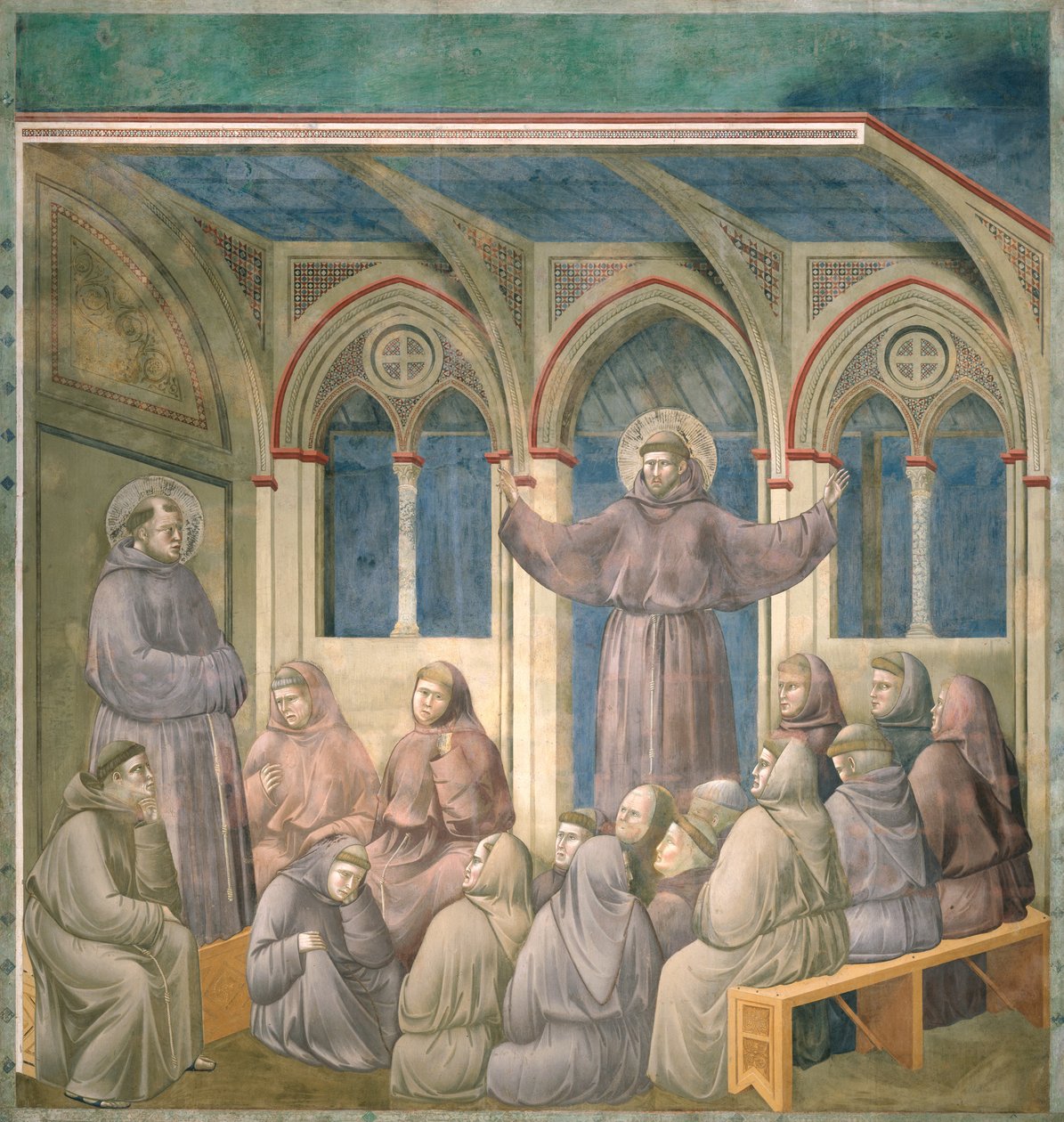 Åpenbaringen ved kapittelhuset i Arles, 1297-99 av Giotto di Bondone
