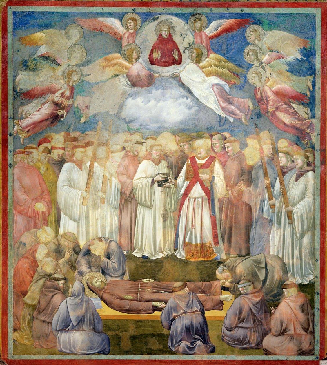 The Death of St. Francis, 1297-99 av Giotto di Bondone