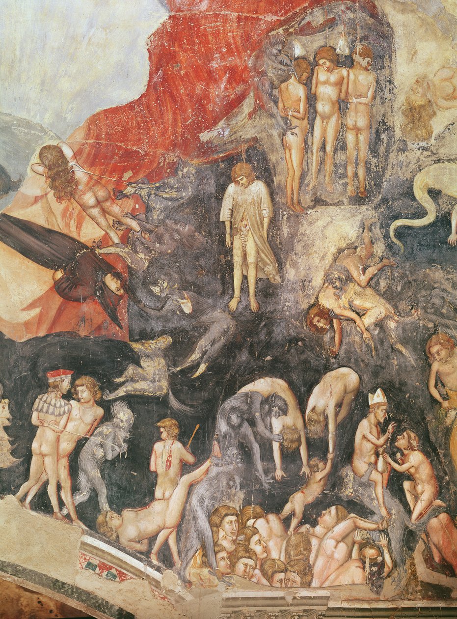 The Last Judgement, detalj om de fordømte, 1303-05 (se også 65227) av Giotto di Bondone