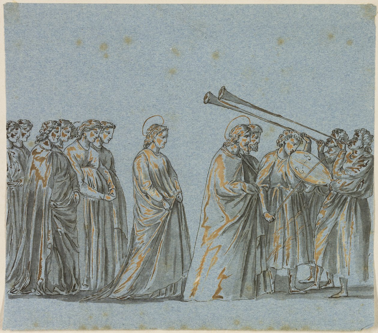 Bryllupsprosesjon av Maria og Josef av Giotto di Bondone