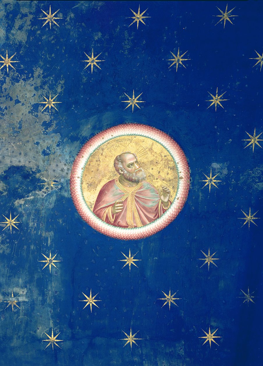 En profet, fra takhvelvet, ca. 1305 av Giotto di Bondone
