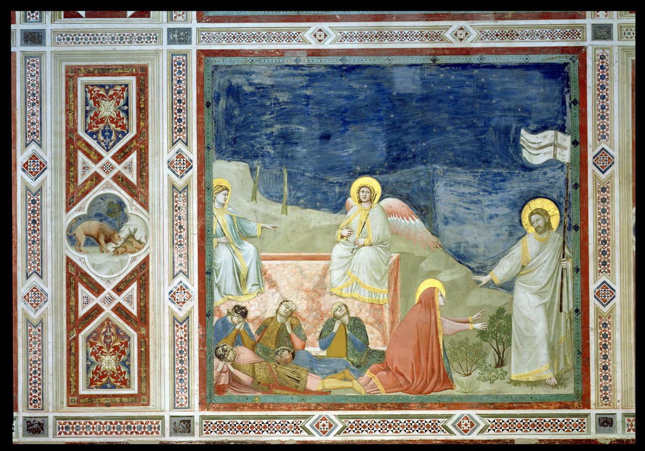 Noli me Tangere eller, The Apparition of Christ to Mary Magdalene, 1303-05 (se også 102746) av Giotto di Bondone