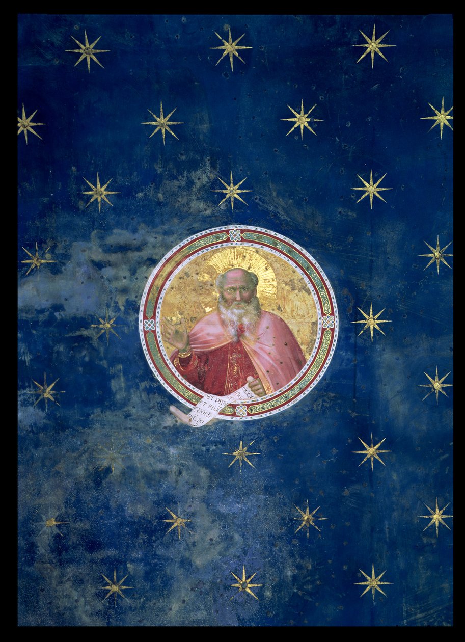 Profeten Jesaja, detalj fra hvelvet, 1303-05 (etter restaurering) av Giotto di Bondone