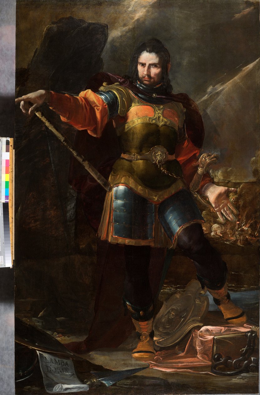 Lamba Doria, admiral for flåten til republikken Genova på 1200- og 1300-tallet, ca. 1633-35 (olje på lerret) av Giovacchino Assereto