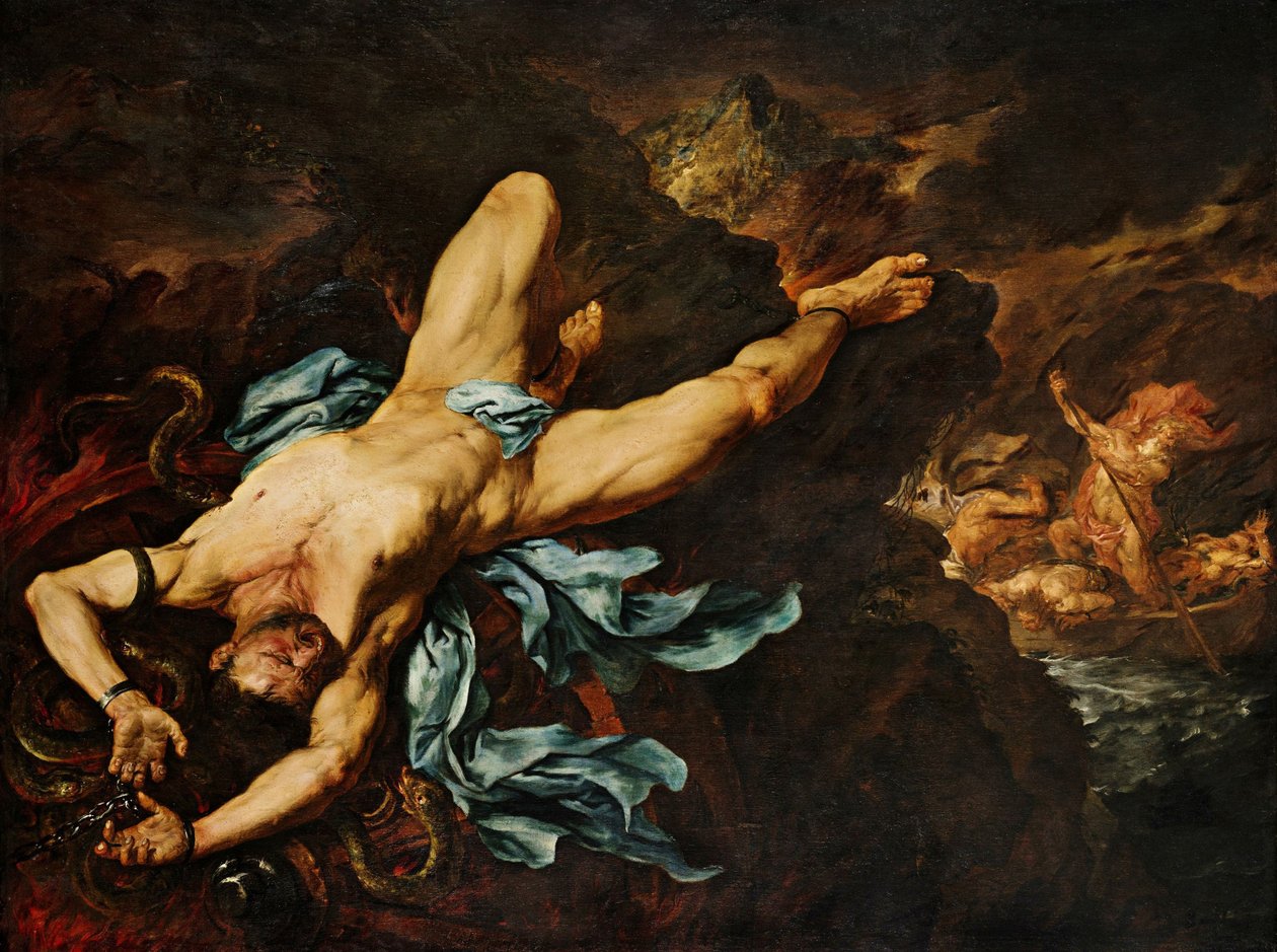 Ixions tortur av Giovan Battista Langetti